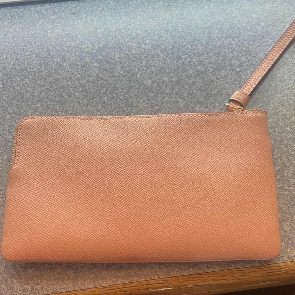 Coach Peach Wristlet - Picture 2 of 5